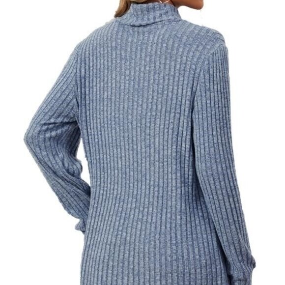 Women Sweaters Casual Turtleneck Long Sleeve Pullover Stylish for Fall Winter - Picture 3 of 5